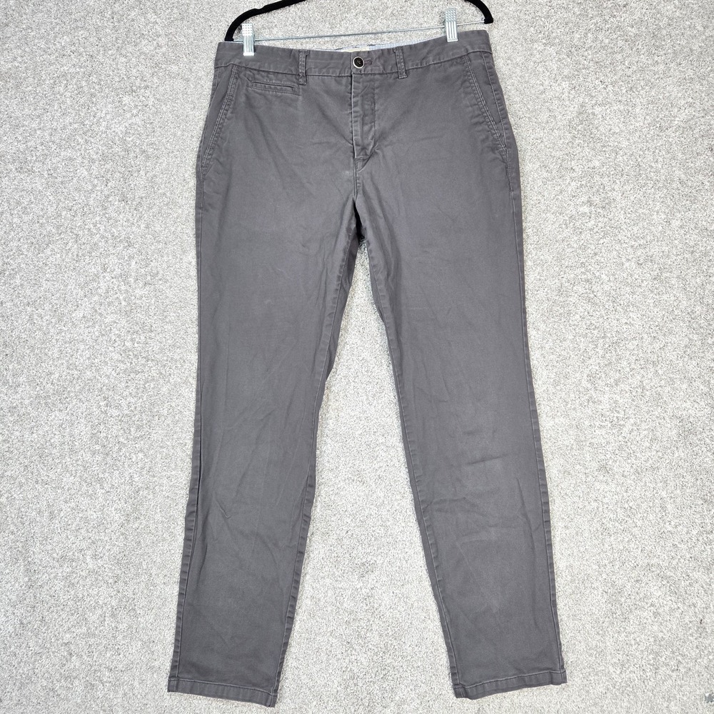 Perk Pants Mens 35x32 (fit 35x30.5) Slim Fit Stretch Gray